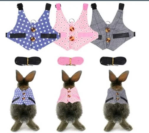 Arnés Conejo Traje Formal de Flores y Estrellas