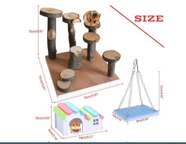 Juguete Plataforma Escalada Hámster + Accesorios Premium - Imagen 2