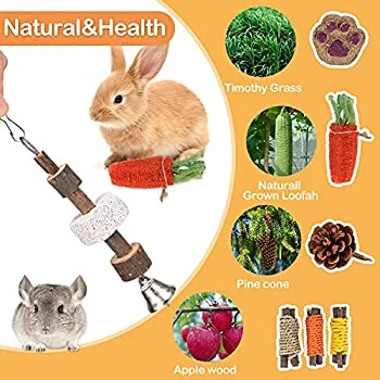 15 juguetes naturales molares- Hámster, cobayas, conejos. - Imagen 2