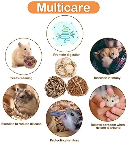 15 juguetes naturales molares- Hámster, cobayas, conejos. - Imagen 4