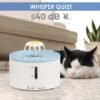 Fuente De Agua Para Gatos Auriga 1.5L Con Sensor - Imagen 3
