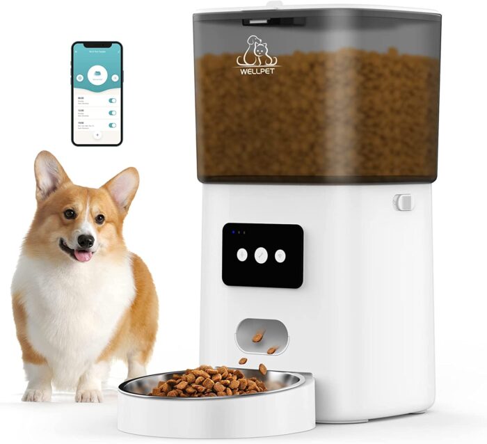 Alimentador Comedero Sarge 6L WiFi- Acero inoxidable Perros-Gatos