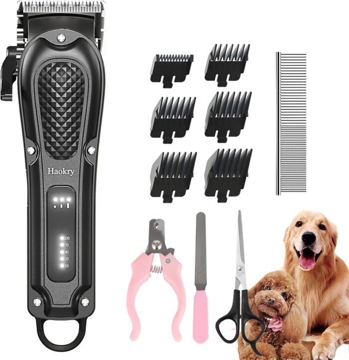 Kit Cortadora de Pelo Recargable Perros-Gatos