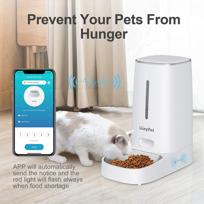 Alimentador Automático Perros Gatos Rex. 4 Litros + WIFIu - Imagen 7