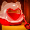 Arenera Iglú Corazón Gatos + Pala - Imagen 2