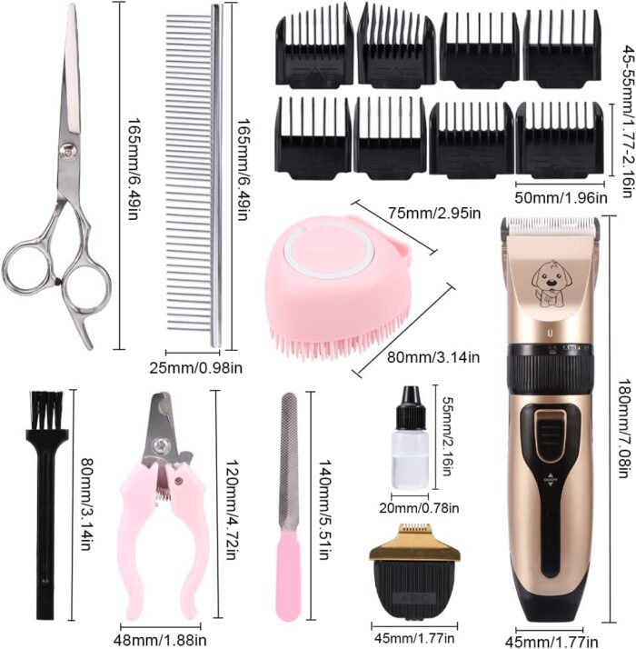 Kit Máquina Cortadora de Pelo Canina Diamond + Accesorios Premium - Imagen 2