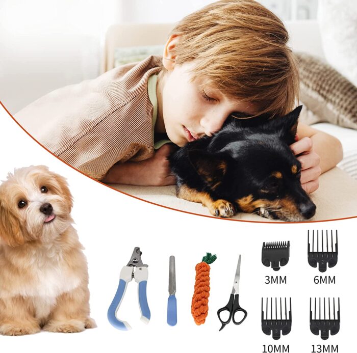 Kit Cortadora de Pelo Mascotas + Accesorios Lujo. Silenciosa - Imagen 3