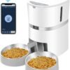 Alimentador Comedero Automático Doble Perros Gatos Pardus. 4 Litros +WIFI + Grabador de Voz
