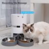 Alimentador Comedero Automático Doble Perros Gatos Pardus. 4 Litros +WIFI + Grabador de Voz - Imagen 4