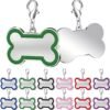 Placa Identificación Grabadas Mascotas. Borde Colores. Personalizadas