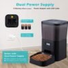 Alimentador Comedero Automático Perros Gatos BlackStone. Grabador de Voz + 4 Litros - Imagen 5