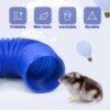 Tubo Expandible Luigi Azul Hamster Conejos Cobayos + Piedras Molares + Bola ratan + Galletas - Imagen 6