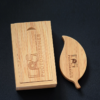 USB Caja Madera Personalizada Hoja - Imagen 4