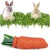 Juguete Conejos Morder Escalera + Zanahorias + Bambú - Imagen 6
