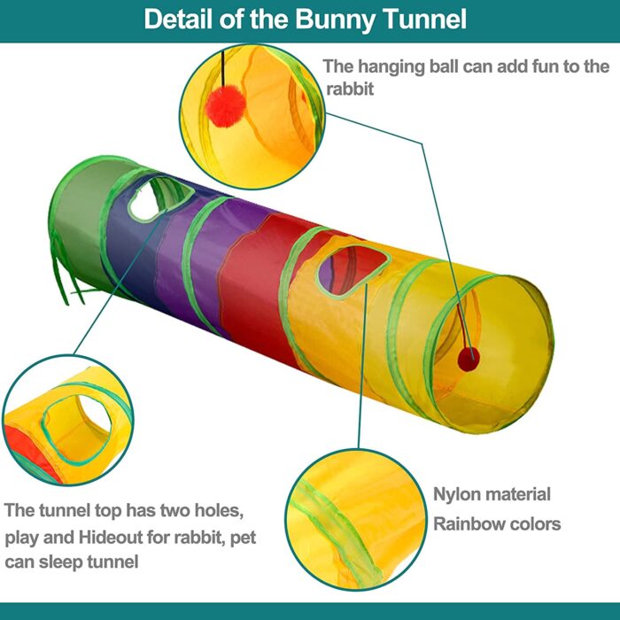 Juguetes Molares Naturales Conejos + Túnel - Imagen 5