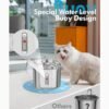 Fuente de Agua para gatos Plate. Acero inoxidable + tapete - Imagen 2