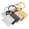 Llavero Personalizado Calendario. Acero Inoxidable