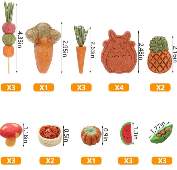 Mega Combo 25 Juguetes Molares Conejos Cobayos Hámster Totoro - Imagen 5