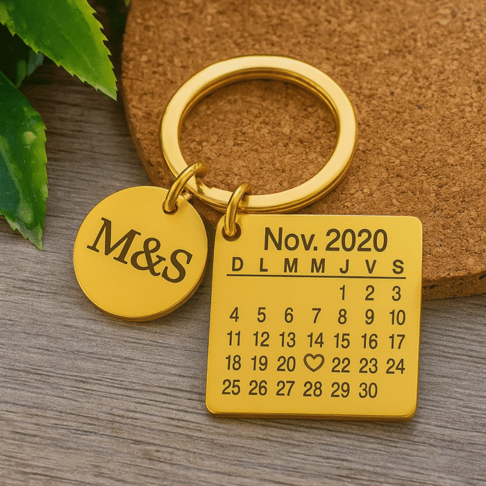 Llavero Personalizado Calendario. Acero Inoxidable - Imagen 5