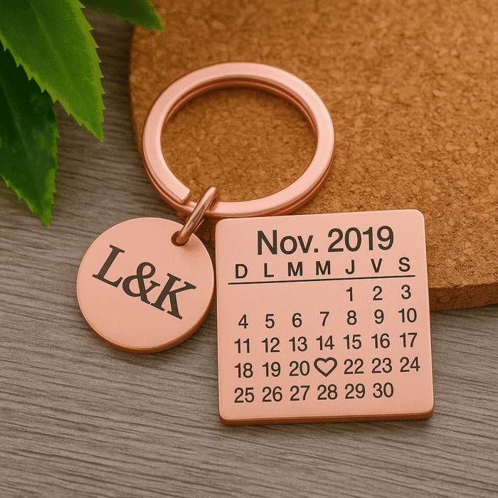 Llavero Personalizado Calendario. Acero Inoxidable - Imagen 4