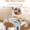 Fuente de Agua para Gatos doble Comedero Bebedero Atmosfera 3.2 litros - Imagen 5