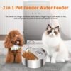 Fuente de Agua para Gatos doble Comedero Bebedero Atmosfera 3.2 litros - Imagen 4