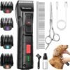 Máquina de Peluquería Mascotas 2 Velocidades Ultra silenciosa Kong + Tijeras + Peine