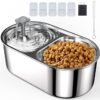 Fuente - Comedero Gatos Perros Breda Acero Inoxidable + 5 filtros