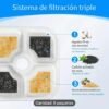 Filtros Cuadrados Pequeños x 4 Para Fuente de Agua Gatos. 8.4x8.4 cm. - Imagen 3