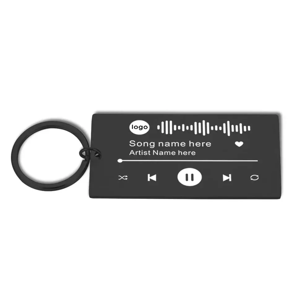 Llavero Personalizado Spotify Individual De Lujo - Imagen 2