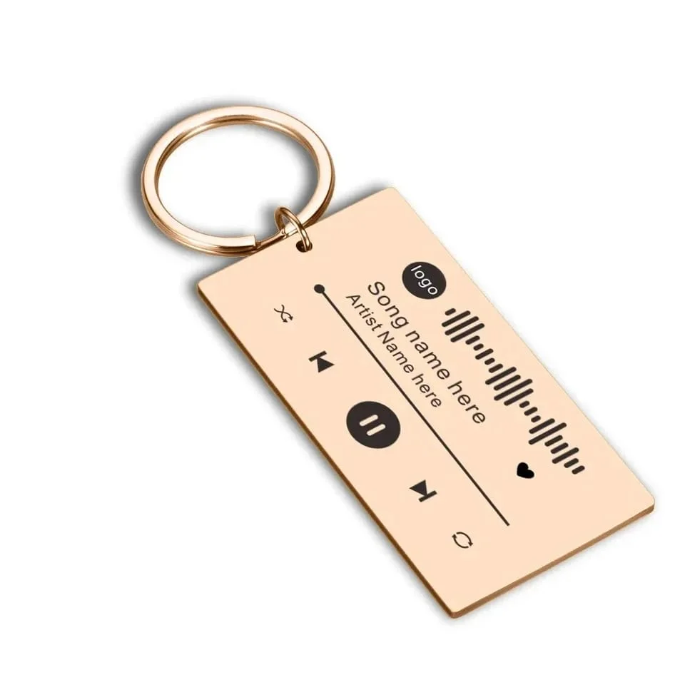 Llavero Personalizado Spotify Individual De Lujo - Imagen 3
