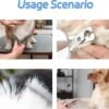 Kit de Peluquería y Aseo Zeus 6 piezas (3 tijeras, cortauñas, peine metálico, lima uñas) Azul - Imagen 3