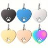 Placa Identificación Corazón huellita. Personalizada - Imagen 3