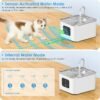 Fuente De Agua Para Gatos 3.5 Litros Banner sensor de movimiento - Imagen 4