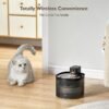 Fuente de Agua Para Gatos Con Sensor de Movimiento e Inalámbrica 3 litros Jazmín - Imagen 7