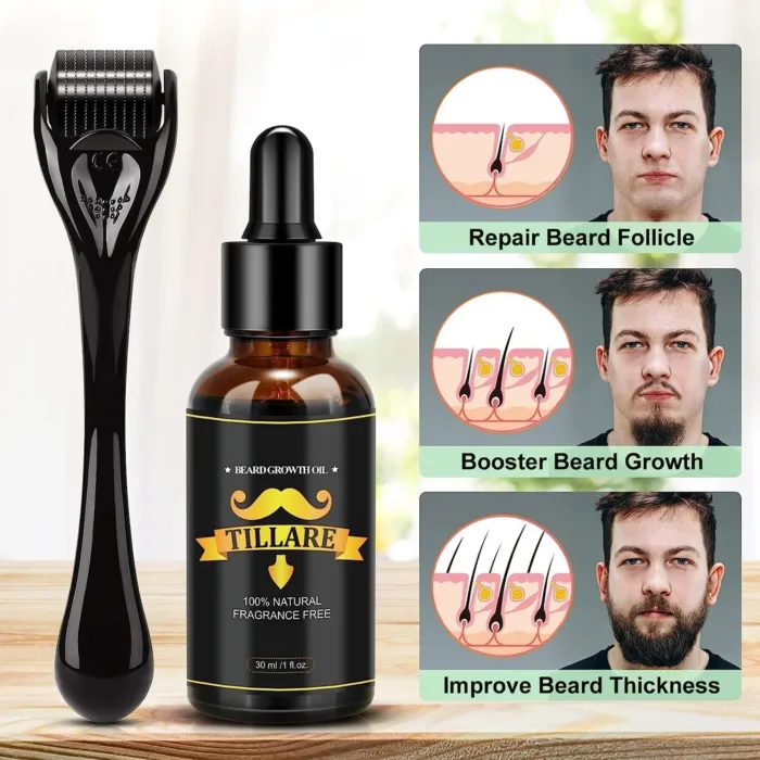 Kit De Cuidado Para  La Barba Hombres- Revitalizador - Imagen 4