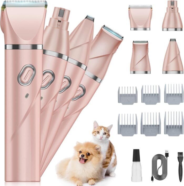 Máquina de Peluquería para Mascotas 4 en 1 Peach