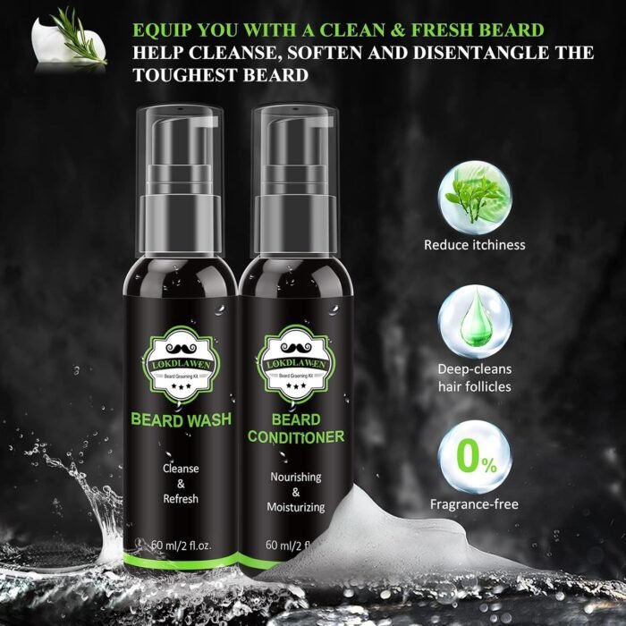 Kit de Cuidado de Barba Para Hombre Refrescante - Imagen 7
