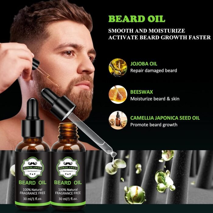 Kit de Cuidado de Barba Para Hombre Refrescante - Imagen 6
