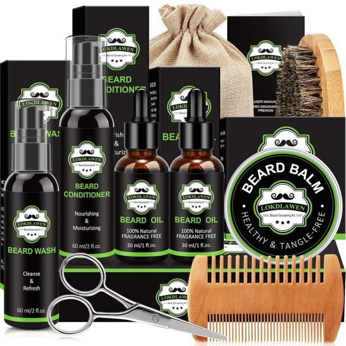 Kit de Cuidado de Barba Para Hombre Refrescante