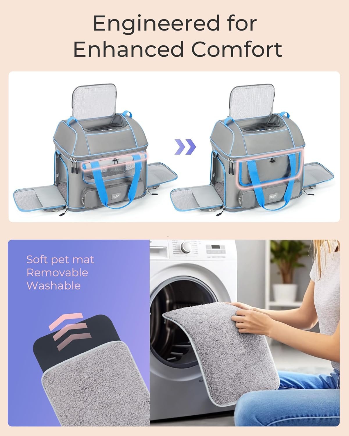 Maleta Transportadora Para Mascotas Domo - Imagen 4