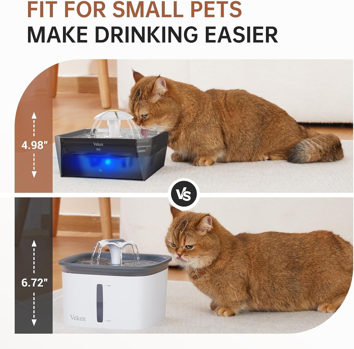 Fuente de Agua para Gatos baja 1.5 litros Sian - Imagen 8
